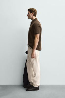POLO REGULAR FIT ESTRUCTURA / Marr?n - Zara фото 4
