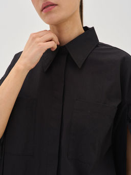 Рубашка из 100% хлопка "Уголь" женская