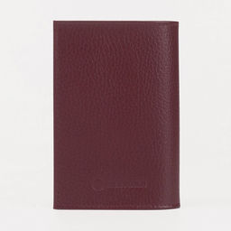 Обложка для паспорта TEXTURA, бордовая