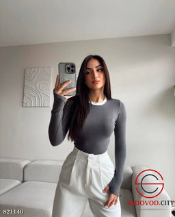 Лонгслив женский однотонный - Bruno фото 2