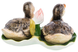 Набор для специй 3 пр. 40 мл 14*10*7 см "Уточки", солонка, перечница, подставка