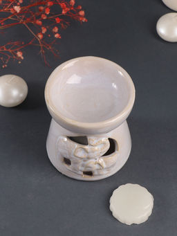 Набор: аромалампа для эфирных масел, мелтс из воска ароматический Слон со слонёнком, светлый беж, 10?10?9 см - Simaland фото 7