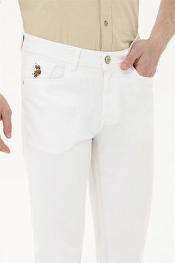 Мужские белые брюки из плотной ткани - U.s. polo assn фото 5