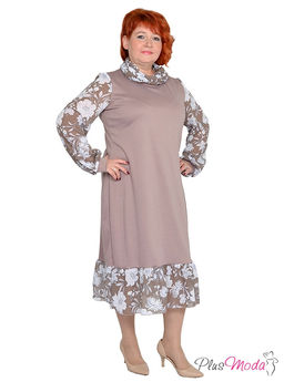 Платье Модель №1366 размеры 44-84 - Plusmoda фото 3