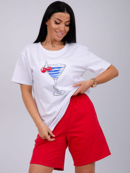 Костюм Марина красный, трикотаж - Малина фото 5