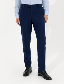 A__k Lacivert Slim Fit Kuma_ Pantolon