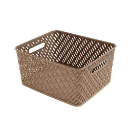 Корзина для хранения «Плетёнка», 35×29×17.5 см, коричневая