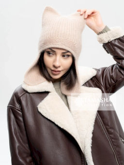 Шапка-ушанка женская Карамелька