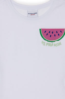 U. S. Polo Assn Белая футболка с круглым вырезом для девочек - U.s. polo assn фото 16