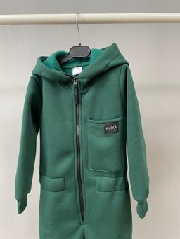 Футер 3х нитка С НАЧЕСОМ комбинезон с капюшоном - Knitka wear фото 4