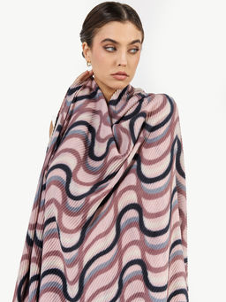 Большой, мягкий, тонкий и очень нежный двусторонний палантин с рисунком - Tantino фото 8