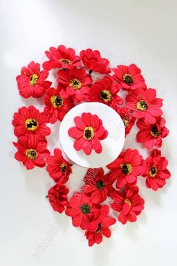 Головки цветов Ромашка, 4,5 см (50 шт) SF-3004 SF-3004, красный