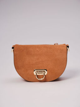 Сумка замшевая Azaro 31032 оранжевый карандаш