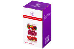 Банка д/хранения 3-х секционная 400 мл 11,5*11,5*20 см Crystal glass + стеклянная крышка, стекло - Elan gallery фото 9