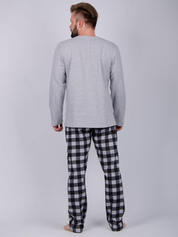 Пижама Хакер, футер начес - Малина фото 4