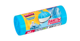 Avikomp пакеты для мусора, 30л*20шт, ароматизированные, "Арктическая свежесть", в Рулоне (светло-голубые)