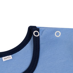 Костюм детский голубой/темно-синий с принтом краб 7059п (92, 56)