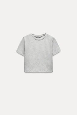 CROPPED STRETCH T-SHIRT - Zara фото 16