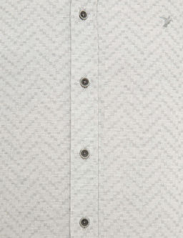 Светло-серая приталенная рубашка с длинным рукавом - Cacharel фото 12