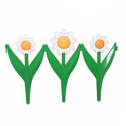 Декоративный заборчик Ромашка, желто-белый