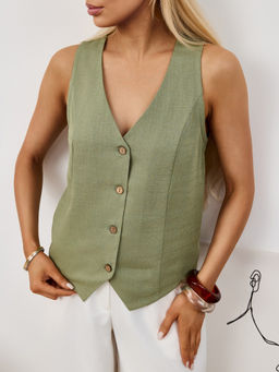 Жилет Аманти-1 из льна с вискозой - Виотекс фото 26