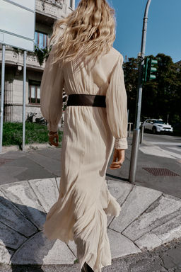 LACE MIDI DRESS WITH BELT - Zara фото 3