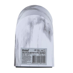 UUL-P51A 6W/GU10 IP65 MARBLE Светильник уличный, под лампу GU10. Архитектурный накладной. Цвет корпуса мрамор. TM Uniel