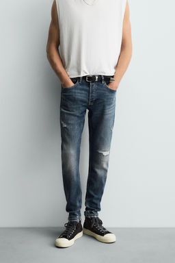 RIPPED SKINNY FIT JEANS - Zara фото 12