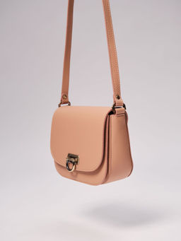 Сумка кожаная Azaro 30741 бежевая нуга