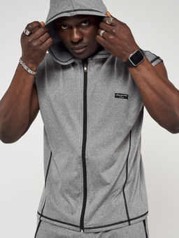 Спортивный костюм летний мужской серого цвета 22610Sr