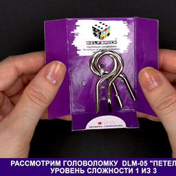 DELFBRICK DLM-05 Головоломка металлическая 1 шт Петельки 2 элемент