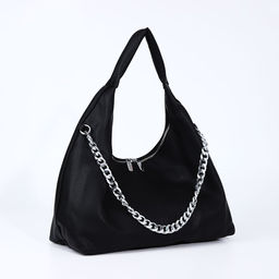 Сумка-мешок на молнии, наружный карман, цвет чёрный - Simaland фото 3