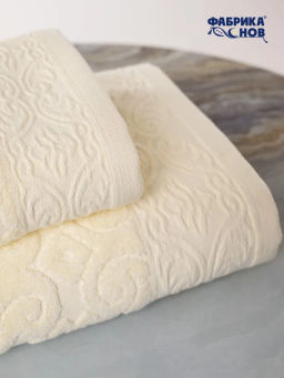 Полотенце махровое жаккардовое ROSELYN мод. J-176 размер 70*140 пл. 500 гр/м2 - Фабрика снов фото 2