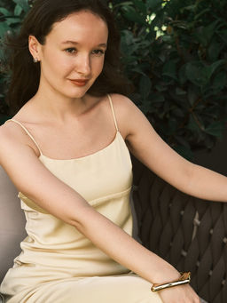 Браслет манжета «Уголки», d=10 см, цвет золото