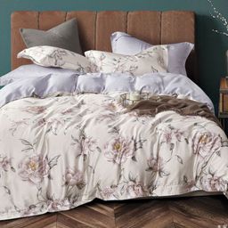 Постельное белье из поплина - 2 спальное - простыня на резинке 180х200х25 - PL-6079