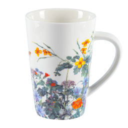 51409 GIPFEL Кружка FLORA 400 мл, 1 шт. Цвет: белый. Материал: фарфор.