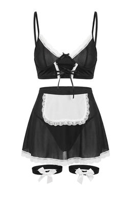 Siyah Dantel Detayl? Kaps?z Fantezi Ic Camas?r? Tak?m? THMSS26CC00017