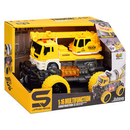 Машина "МегаКран" 1:16 (свет, звук) в коробке (цвет желтый)