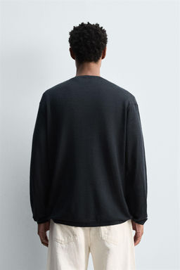 LIGHTWEIGHT 100% HEMP SWEATER - Zara фото 3