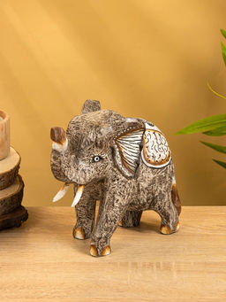 Набор сувенирный «Слоны», 25 см, 20 см, 15 см, дерево, серый