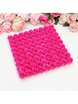 Розы мыльные фуксия, набор 81 шт.