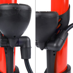 Насос напольный с манометром COMIRON CHINOOK, стальной цилиндр, ручка и ножки литой PP пластик, Presta-Schrader-Dunlop, 11 бар, вес 871гр. /уп 20 - Галеонтрейд фото 6