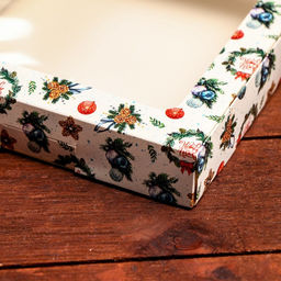 Цена за 5 шт. Коробка подарочная новогодняя складная «Праздничный гость», 16×16×3 см