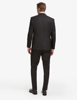 Siyah Slim Fit %100 Y_n Tak_m Elbise