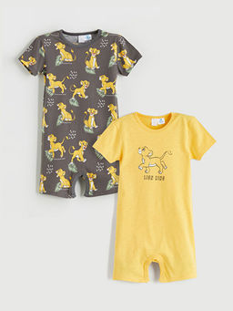 Aslan Kral Bask?l? Erkek Bebek Tulum 2li