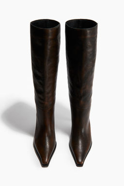 Botas de piel a la rodilla - H&m фото 3