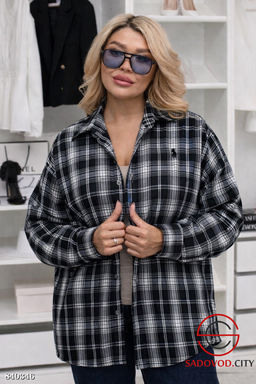 Рубашка женская в клетку