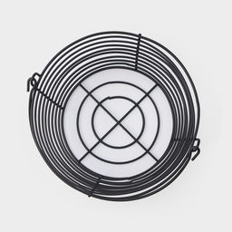 Фруктовница Доляна, 19.5×19.5×13 см, чёрная