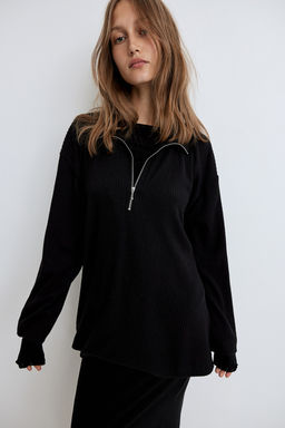 Top de canale con media cremallera - H&m фото 2