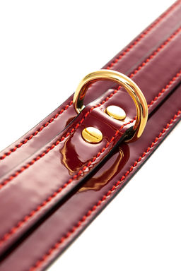 Ошейник TOYFA Theatre, PU кожа, красный, 41 см  фото 10